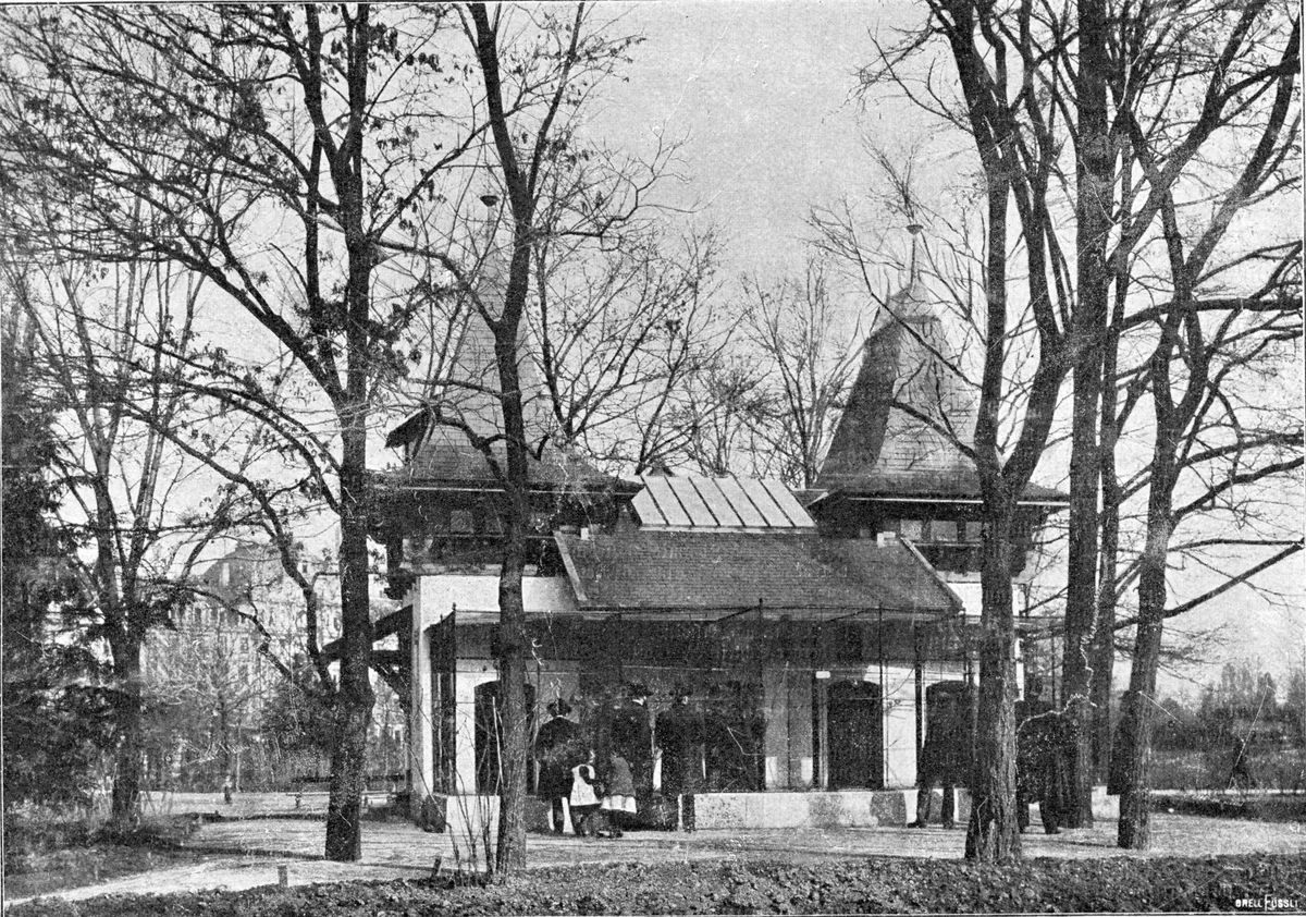 Arboretum, alte Volière, ca. 1917